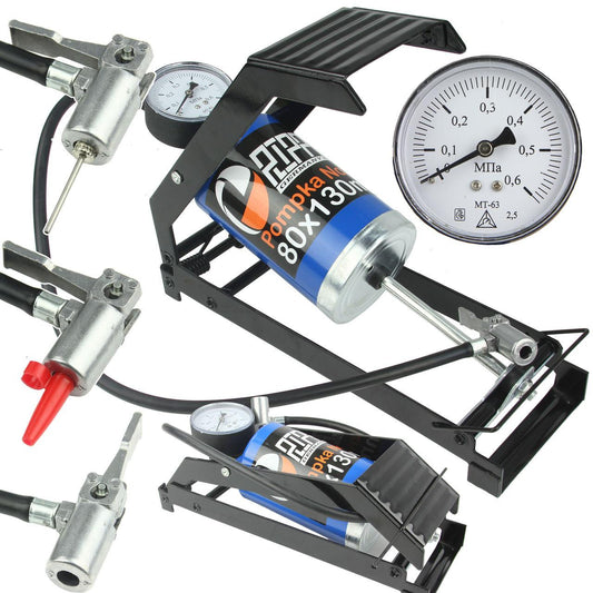 Pompa de picior universala 6 bari, pompa de umflat - Bjc tools