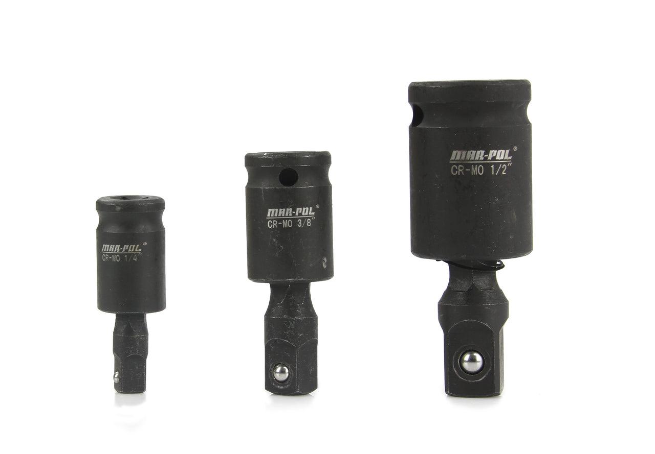 Set adaptoare cardan de impact 1/2 3/8 si 1/4 - Bjc tools