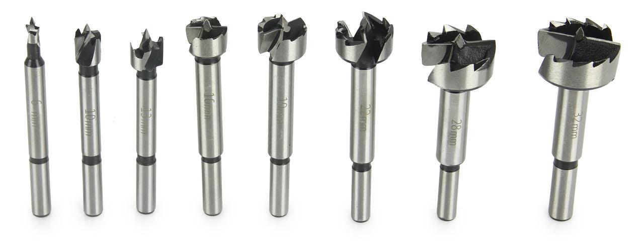 Set burghie lemn 16 piese 6-54mm, set freze lemn, set burghiuri lemn - Bjc tools