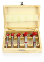 Set freze burghiu lemn 5 piese 15-35mm ,burghiu lemn cu lame din carbură de tungsten widia și titan - Bjc tools