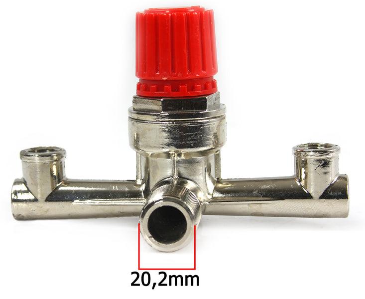 T pentru presostat compresor de aer cu regulator presiune 2-12 bari - Bjc tools