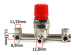 T pentru presostat compresor de aer cu regulator presiune 2-12 bari - Bjc tools