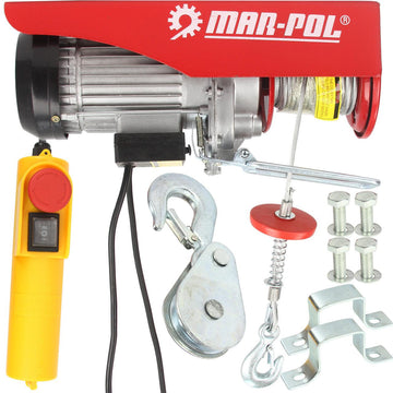 Troliu electric 220 volti 400 / 800 kg 1300w, electropalan, palan construcții