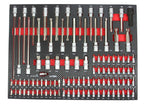 Dulap complet echipat cu 7 sertare si blat de lucru Profesional, dulap echipat 298 piese BJC XXL - Bjc tools