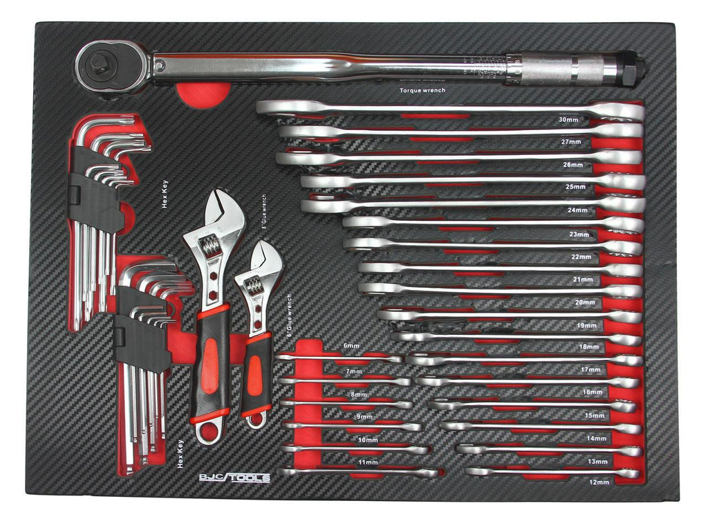Dulap complet echipat cu 7 sertare si blat de lucru Profesional, dulap echipat 298 piese BJC XXL - Bjc tools