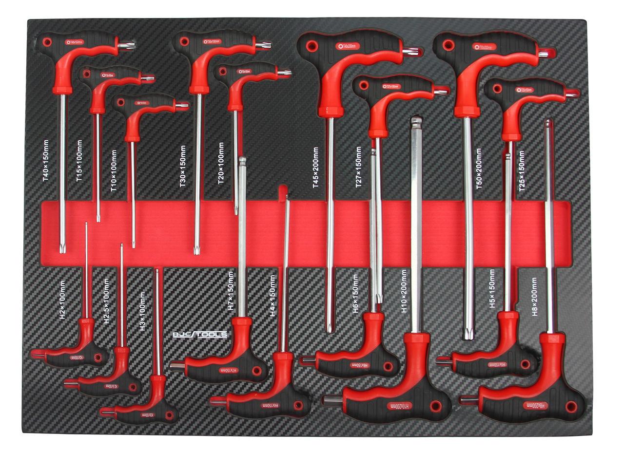 Dulap complet echipat cu 7 sertare si blat de lucru Profesional, dulap echipat 298 piese BJC XXL - Bjc tools