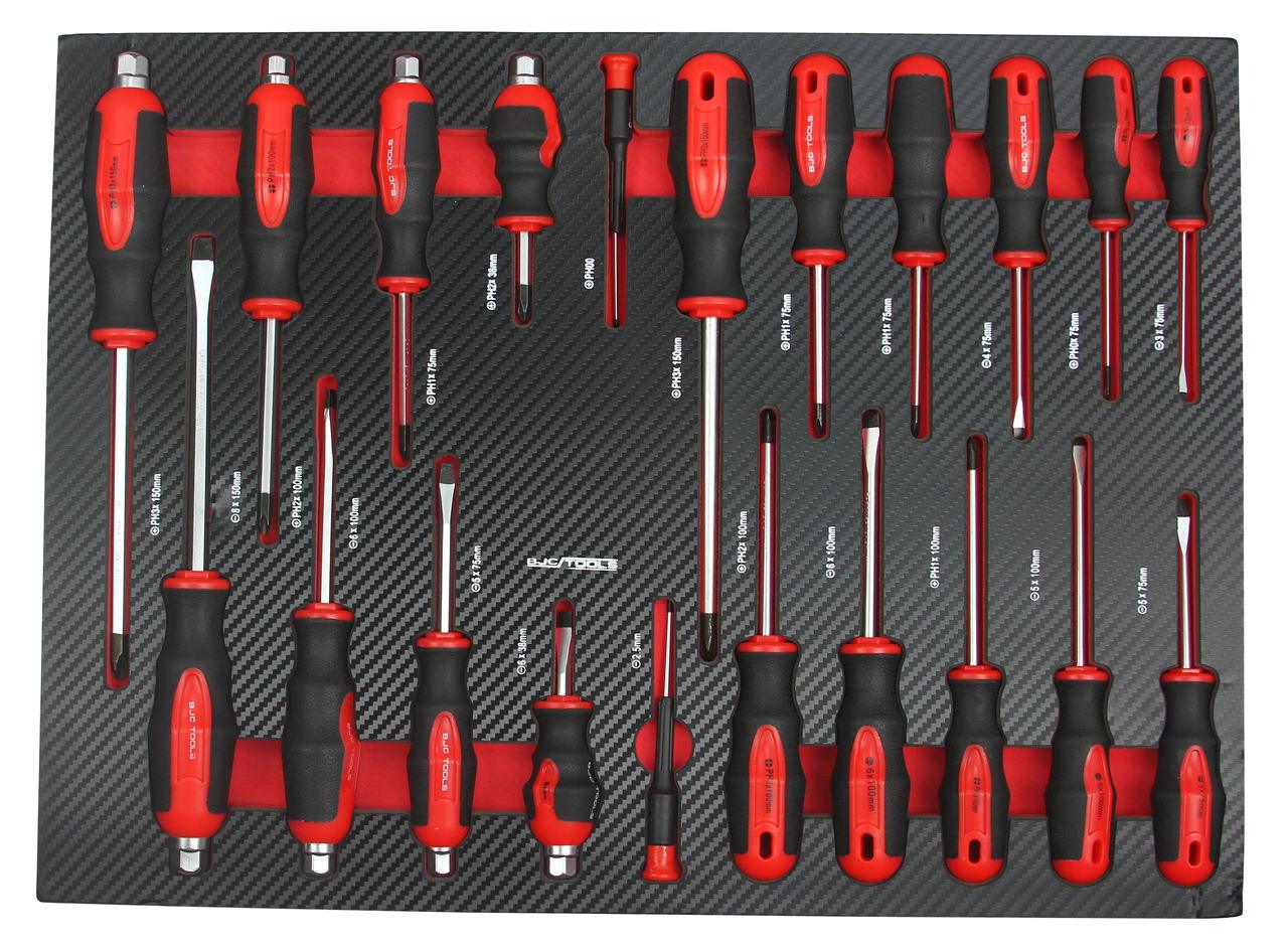 Dulap complet echipat cu 7 sertare si blat de lucru Profesional, dulap echipat 298 piese BJC XXL - Bjc tools