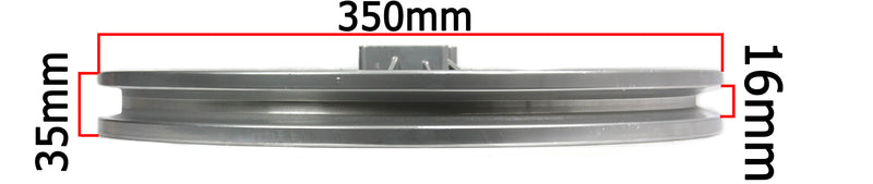 Fulie pompe compresor aer comprimat 35 cm z2090 Imagine secundară a produsului