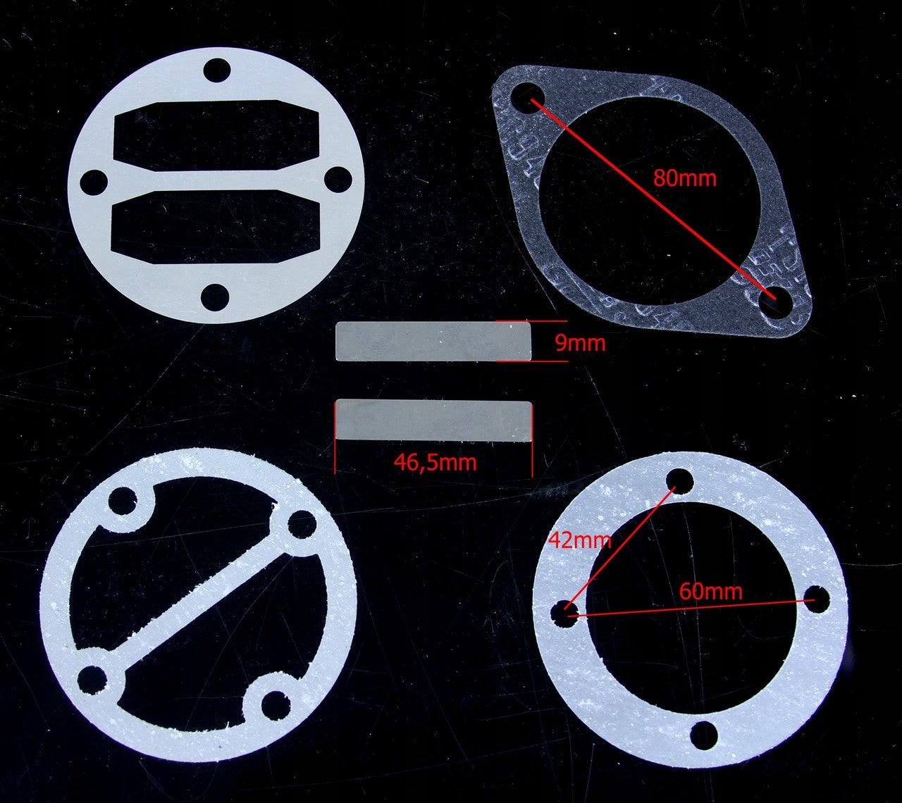 Kit reparatie piston compresor aer, set garnituri si supape piston pompe compresor aer Imagine secundară a produsului