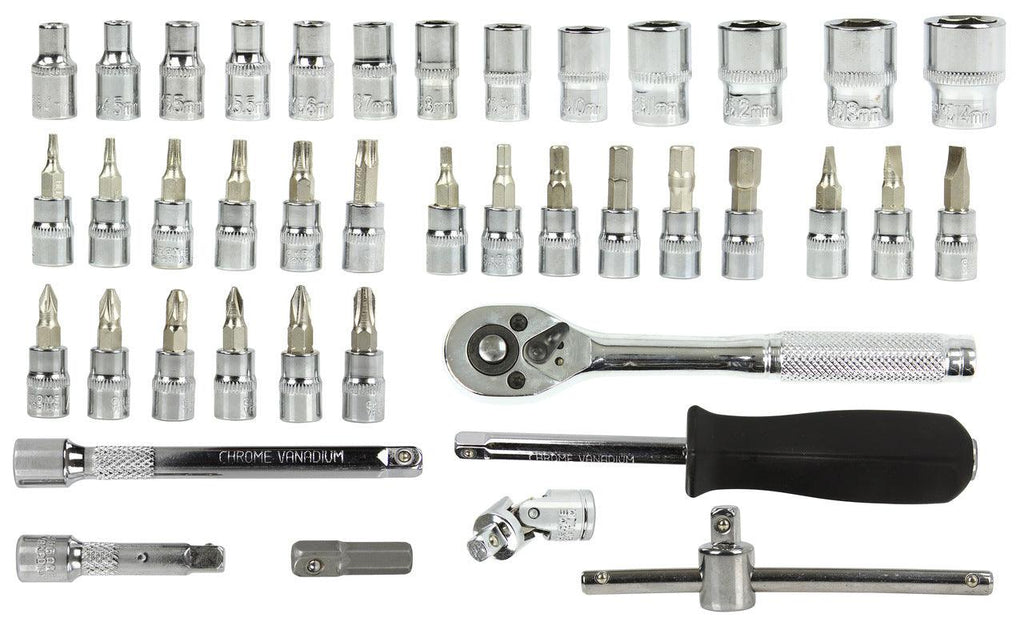 Trusa scule 42 piese tubulare imbus si biti 1/4 Profi - Bjc tools