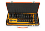 Trusa chei tubulare de forta 1/2 scurte si lungi 27 piese 8-24mm Profi - Bjc tools