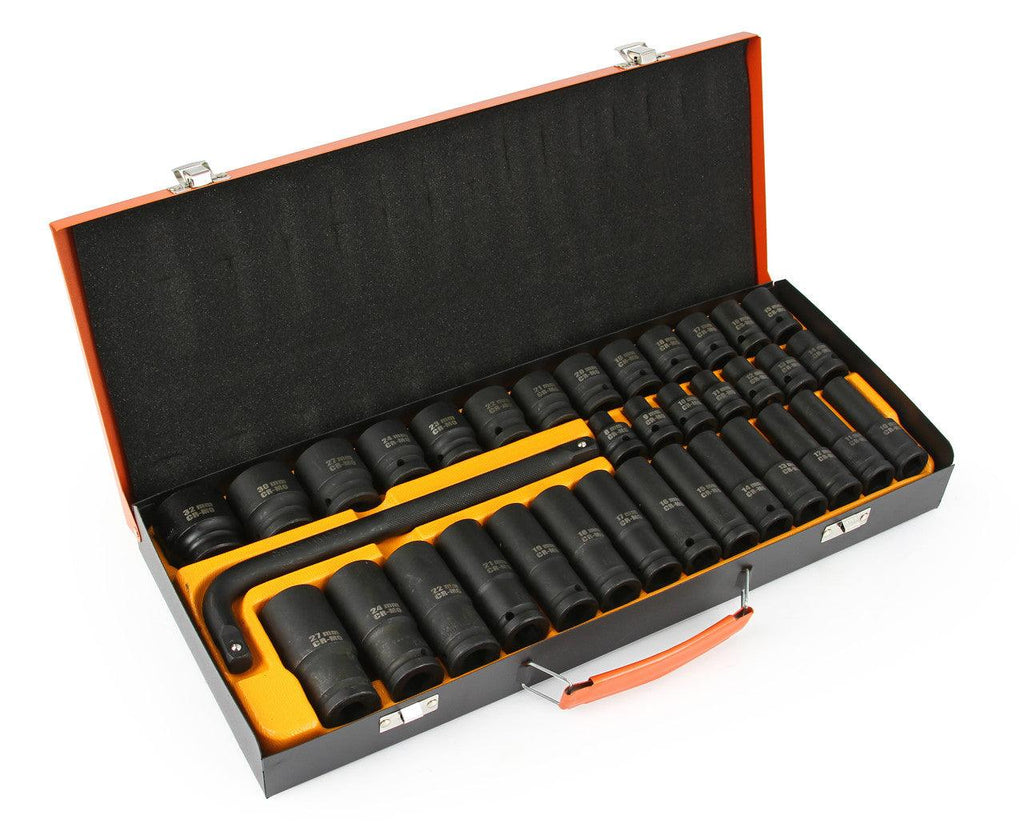 Trusa chei tubulare 35 piese 1/2 8-32mm Profesional - Bjc tools