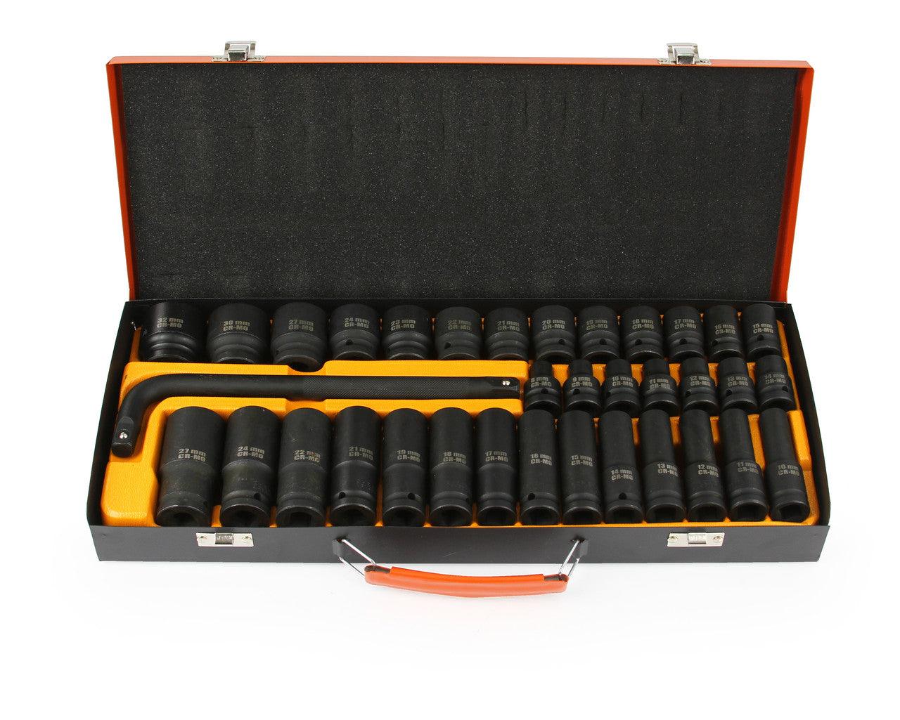 Trusa chei tubulare 35 piese 1/2 8-32mm Profesional - Bjc tools