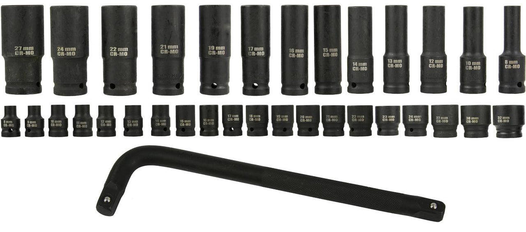Trusa chei tubulare 35 piese 1/2 8-32mm Profesional - Bjc tools