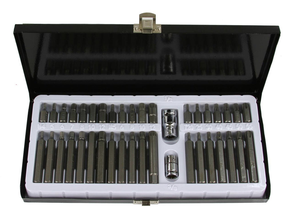 Trusa biti imbus 40 piese hexagon torx si spline - Bjc tools