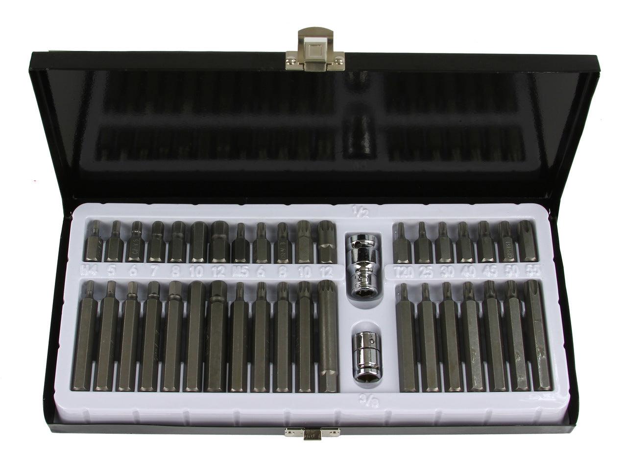 Trusa biti imbus 40 piese hexagon torx si spline - Bjc tools