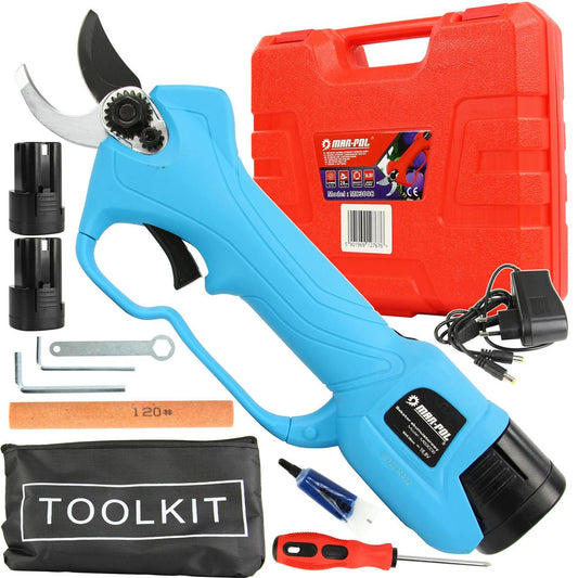 Foarfeca fie si pomi cu acumulator, foarfeca vie flori crengi pomi pe baterii - Bjc tools