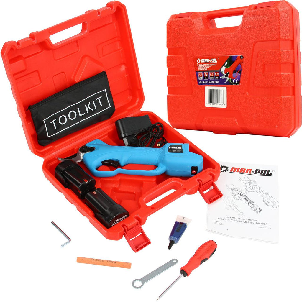 Foarfeca fie si pomi cu acumulator, foarfeca vie flori crengi pomi pe baterii - Bjc tools