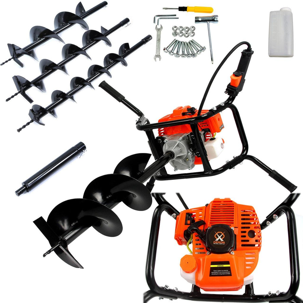 Set Motoburghiu pamant 2 persoane, foreza pamant 3 burghiu incluse - Bjc tools