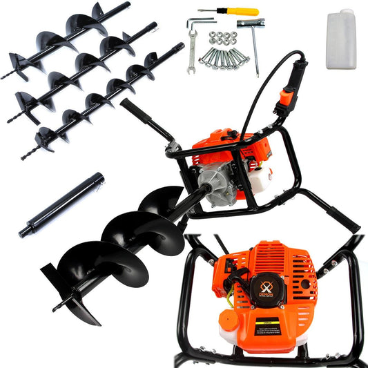 Set Motoburghiu pamant 2 persoane, foreza pamant 3 burghiu incluse - Bjc tools