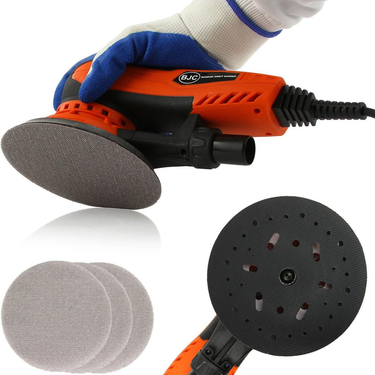 Slefuitor orbital electric 150mm 220 volti 10000rpm, slefuitor excentric electric 150 mm 220 volti Profesional - Bjc tools