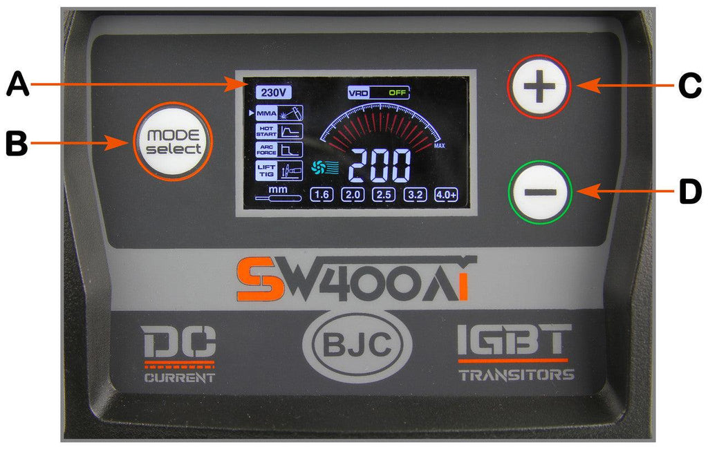 Aparat de sudura MMA TIG LIFT 200 Amperi, aparata de sudura digital profesional - Bjc tools