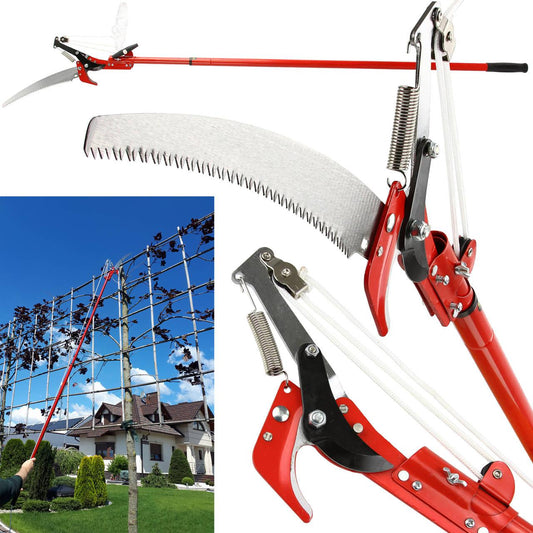 Foarfeca telescopica de gradina cu fierastrau de ramuri 275cm, foarfeca si fierastrau telescopic - Bjc tools