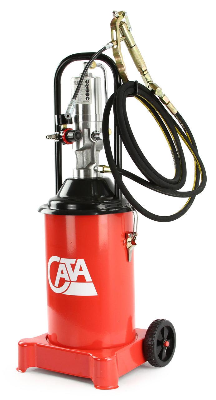 Gresor pneumatic 12 litri cu furtun lung 4 metri, pompa de gresat pneumatica, decalimitru - Bjc tools