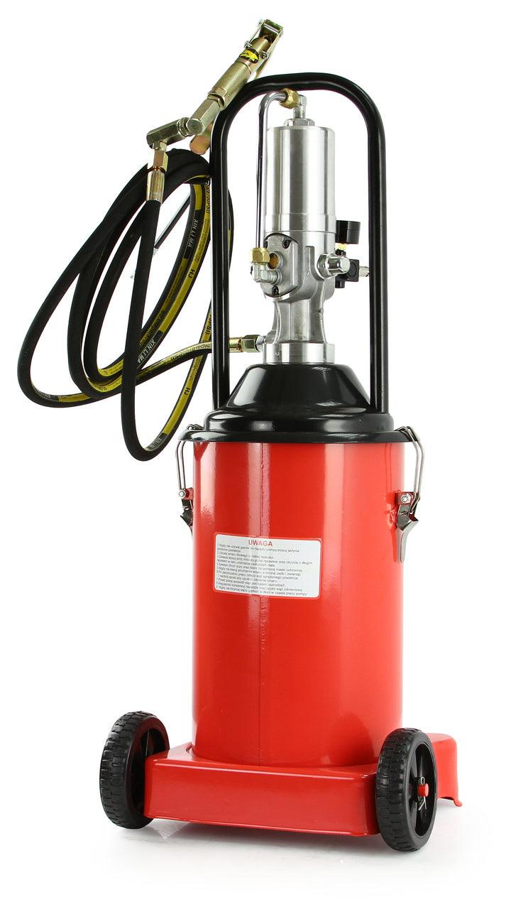 Gresor pneumatic 12 litri cu furtun lung 4 metri, pompa de gresat pneumatica, decalimitru - Bjc tools
