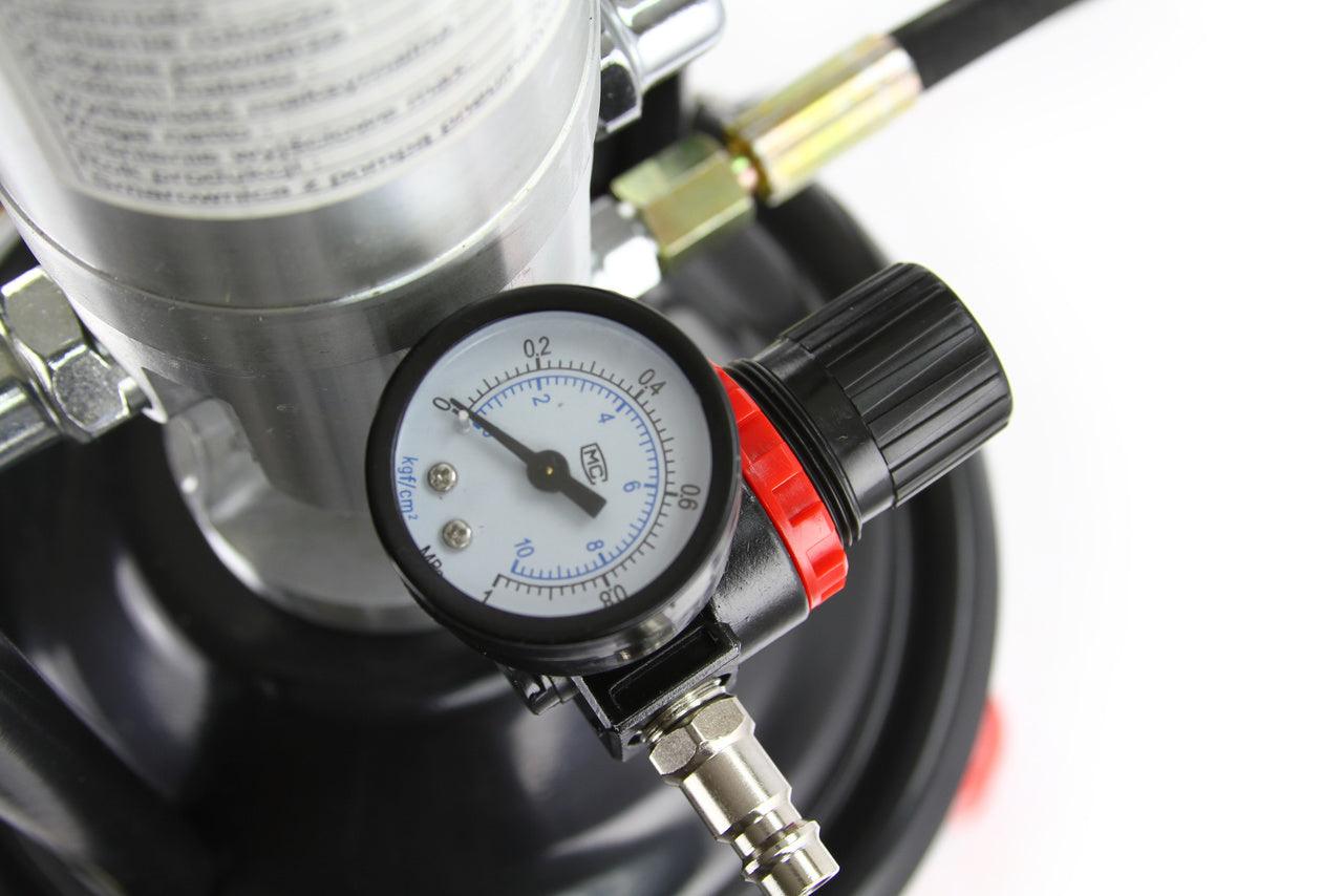 Gresor pneumatic 12 litri cu furtun lung 4 metri, pompa de gresat pneumatica, decalimitru - Bjc tools