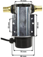 Pompa transfer motorina si ulei 12 volti 50L/min cu autoamorsare, pompa transfer diesel 160 wati 12 volti - Bjc tools