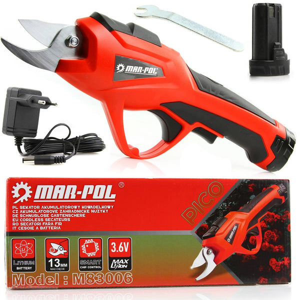 Foarfeca de vie si pomi cu acumulator, foarfeca de gardina cu acumulator 3.6V, foarfeca electrica cu acumulator - Bjc tools