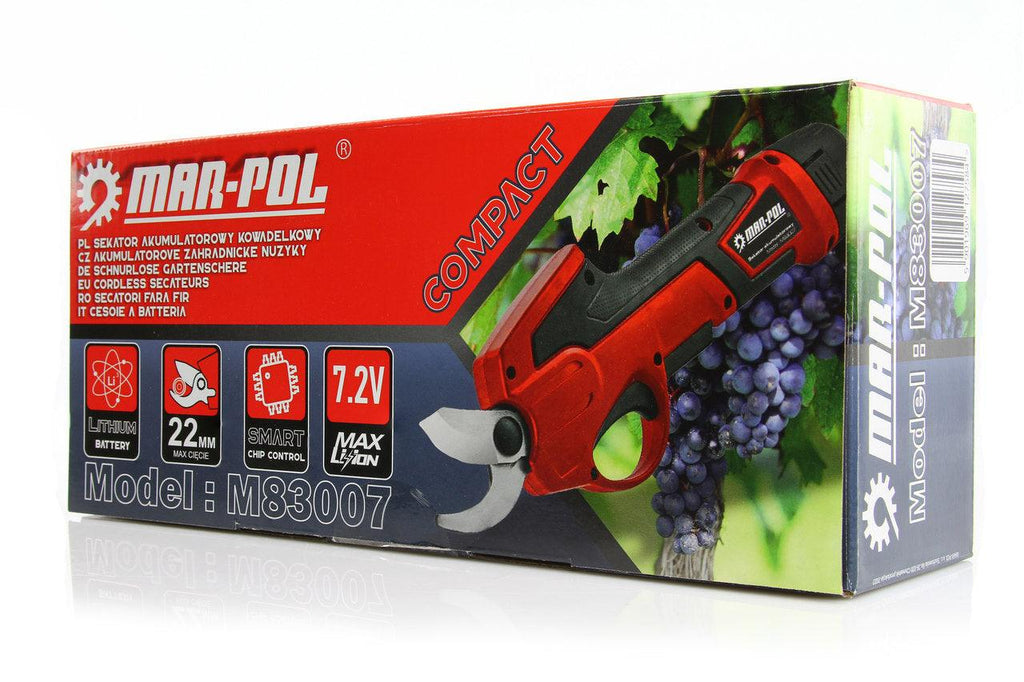 Foarfeca de grădină cu acumulator 7.2V, foarfeca crengi vita de vie cu acumulator, foarfeca electrica cu acumulator - Bjc tools