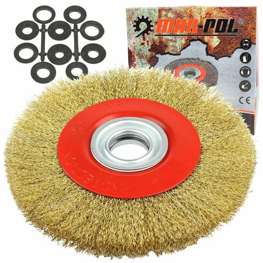 Perie de sarma pentru polizor de banc 200mm - Bjc tools