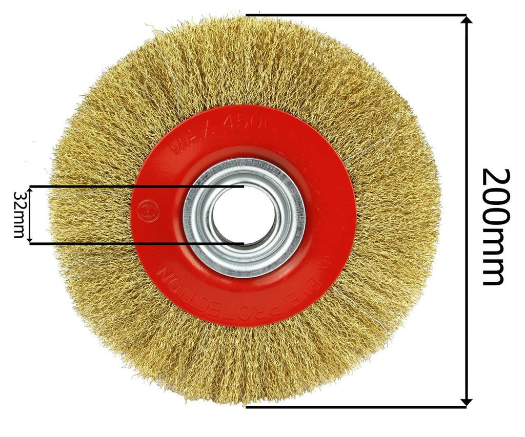 Perie de sarma pentru polizor de banc 200mm - Bjc tools