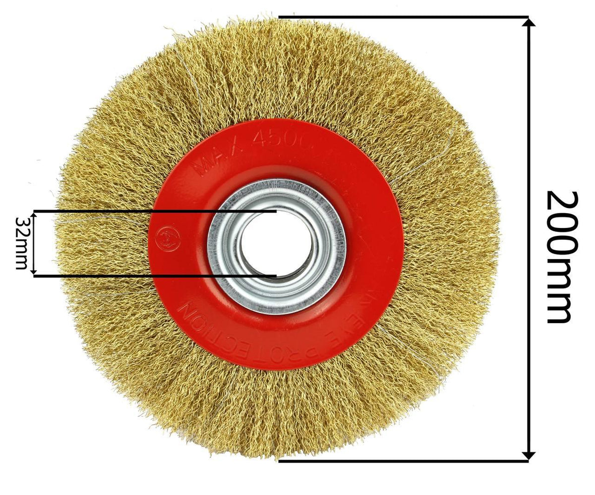 Perie de sarma pentru polizor de banc 200mm - Bjc tools
