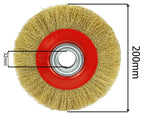 Perie de sarma pentru polizor de banc 200mm - Bjc tools