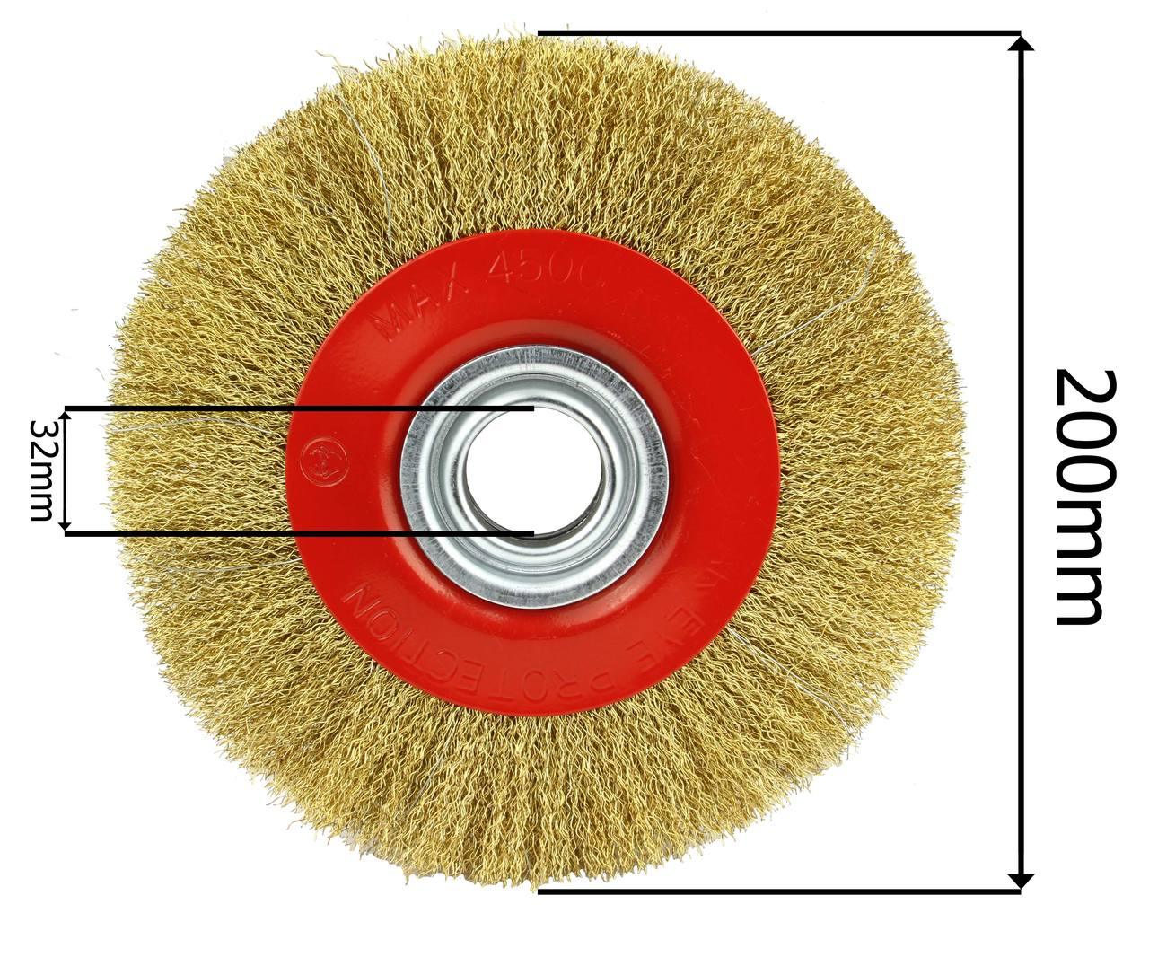 Perie de sarma pentru polizor de banc 200mm - Bjc tools