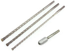 Set burghie beton 4 piese SDS MAX SDS PLUS 600mm, set burghie beton 16 20 si 22 mm - Bjc tools