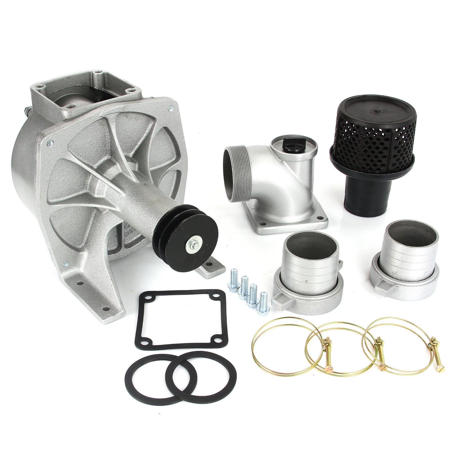 Cap motopompa 3 toli apa curata si murdara 40m3/H, cap motopompa cu fulie si accesorii motopompa turbina otel - Bjc tools