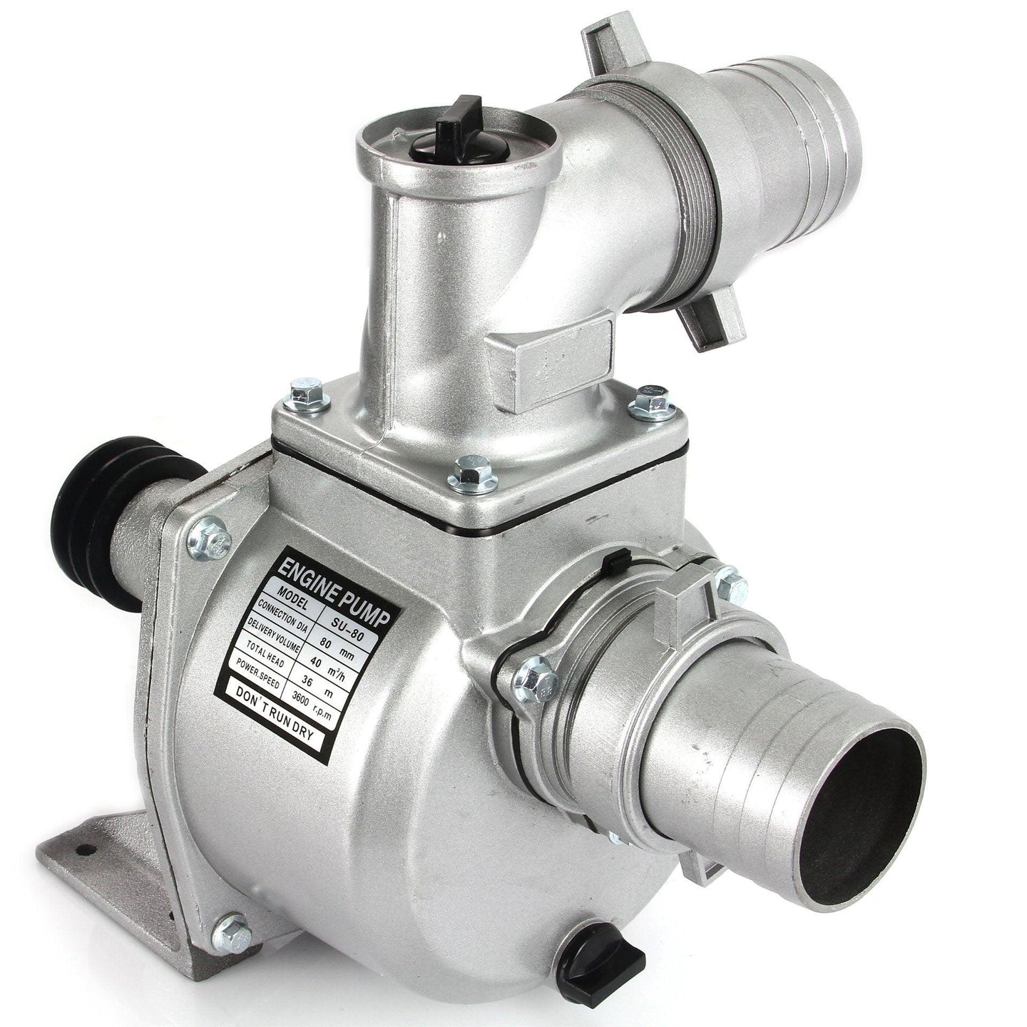 Cap motopompa 3 toli apa curata si murdara 40m3/H, cap motopompa cu fulie si accesorii motopompa turbina otel - Bjc tools