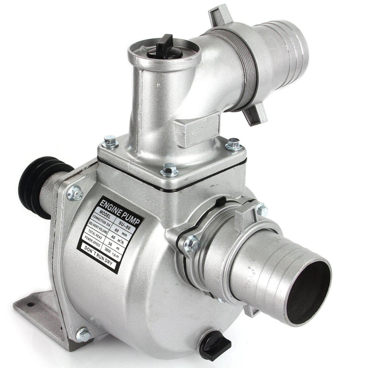 Cap motopompa 3 toli apa curata si murdara 40m3/H, cap motopompa cu fulie si accesorii motopompa turbina otel - Bjc tools