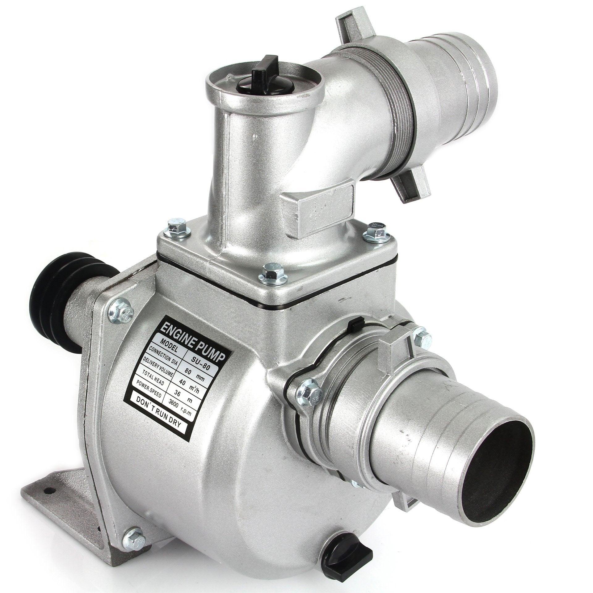 Cap motopompa 3 toli apa curata si murdara 40m3/H, cap motopompa cu fulie si accesorii motopompa turbina otel - Bjc tools