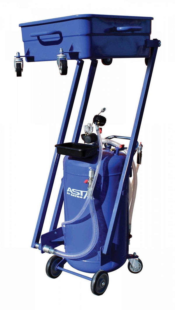 Recuperator ulei uzat profesional cu tava, Recuperator ulei uzat 90 litri pneumatic - Bjc tools