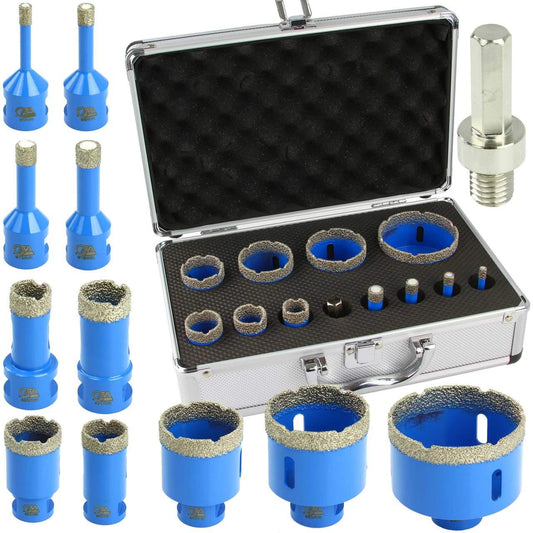 Set freze diamantate 6 - 68 mm, carote diamantate pentru bormasina si flex - Bjc tools