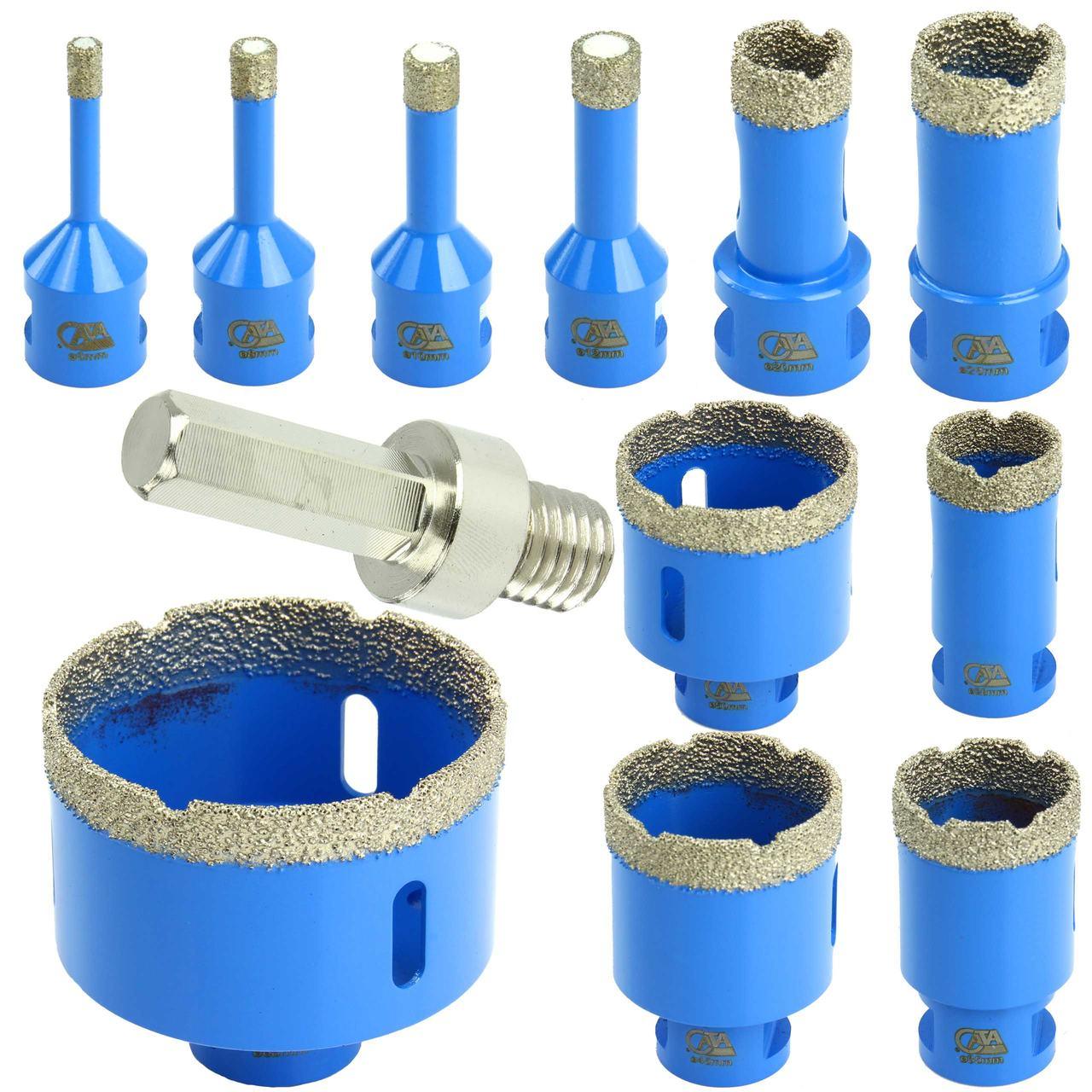 Set freze diamantate 6 - 68 mm, carote diamantate pentru bormasina si flex - Bjc tools