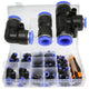 Set conectori rapizi furtun pu pv pe 4mm-12mm 52 buc - Bjc tools