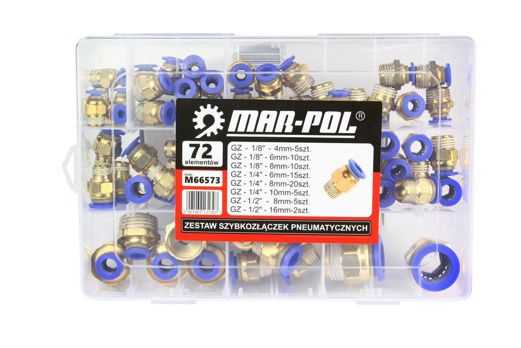 Set conectori rapizi pneumatici 72 piese - Bjc tools