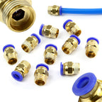 SET CONECTORI RAPIZI PNEUMATICI CU FILET 1/4" 8MM 10BUC - Bjc tools
