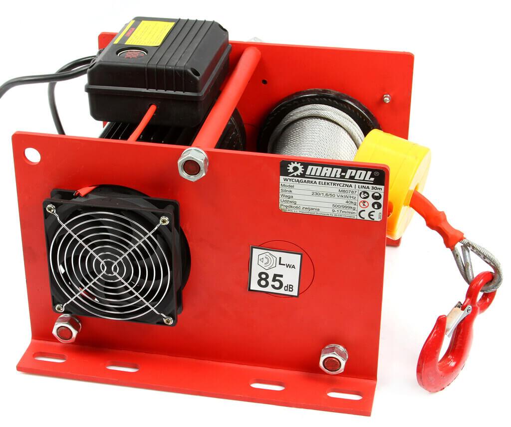 Troliu electric cu sufa 500/1000kg 230v 550w 30m - Bjc tools